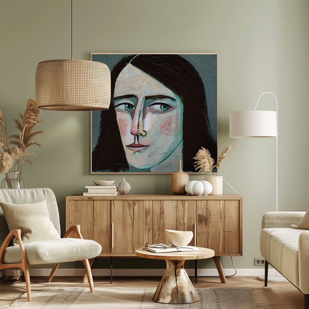 Gesicht Frau Portrait - Niemals zurückblicken | Leinwand