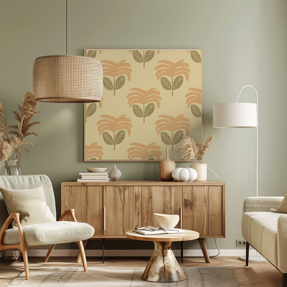 Blumenmuster | Leinwand