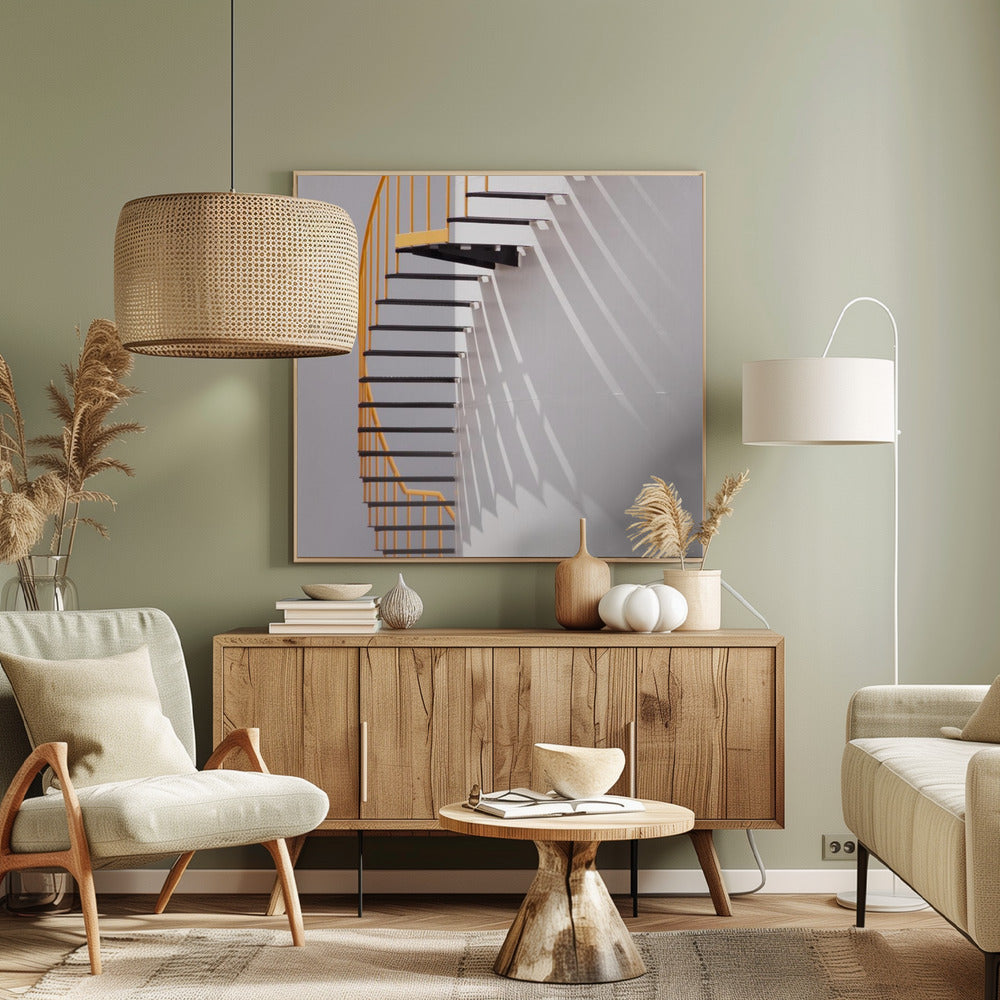 Gelbe Treppe | Leinwand