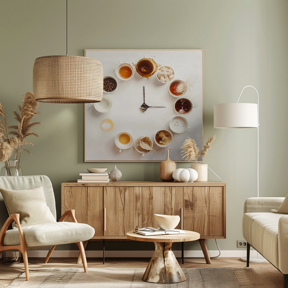 Es ist immer Kaffeezeit | Leinwand