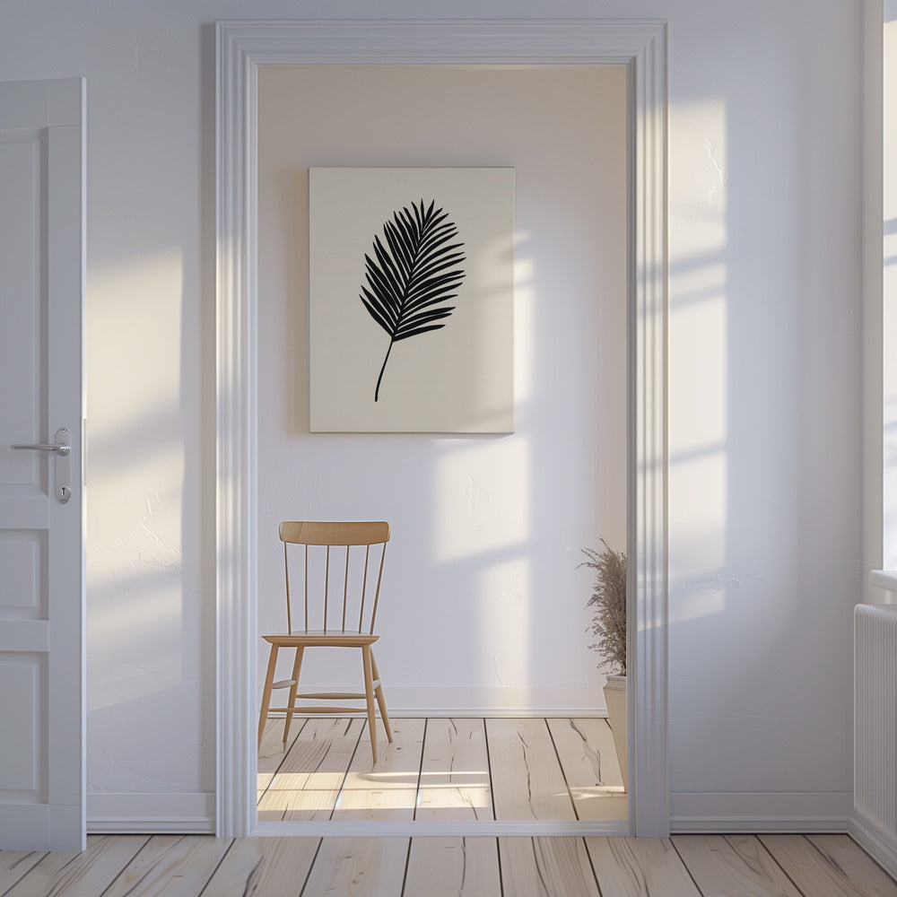 Schwarze Palme | Leinwand