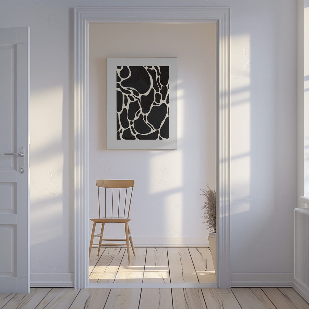 Giraffe Grau | Leinwand