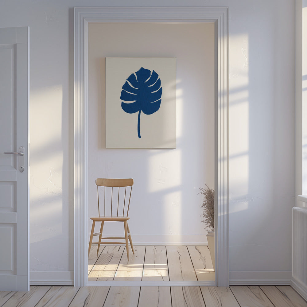 Monstera Canvas Blau | Leinwand