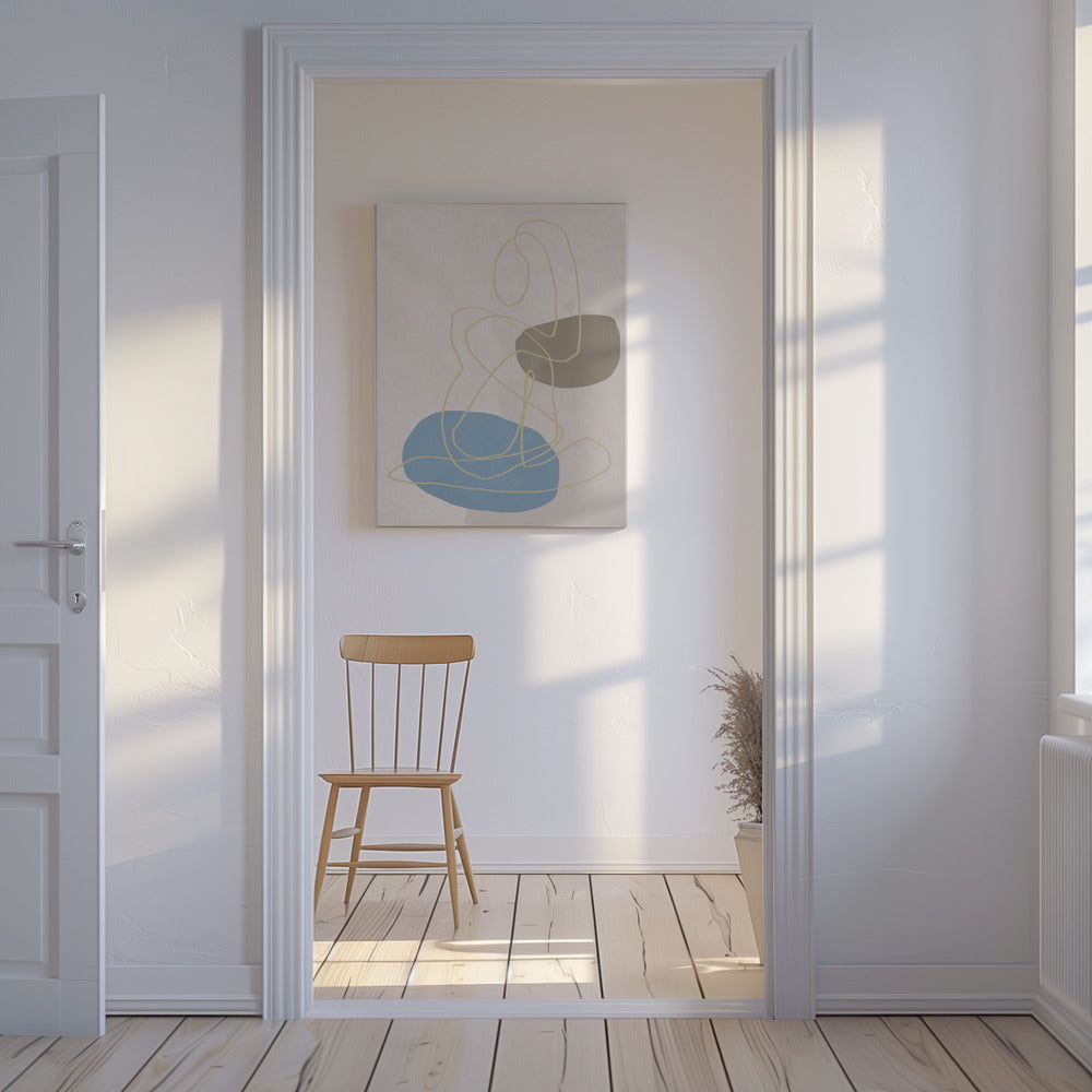 Goldene Linien | Leinwand
