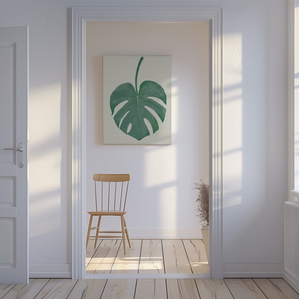 Monstera Aqua 05 | Leinwand