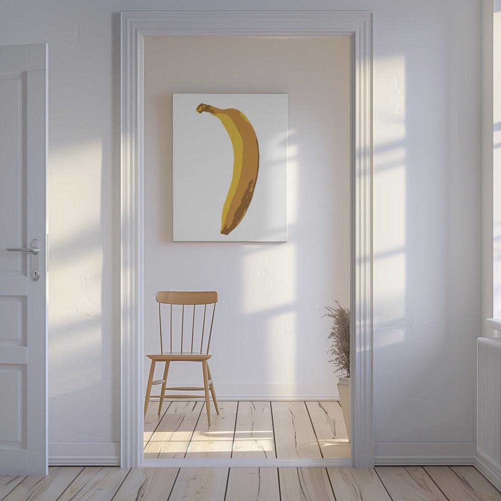 Einzelne Banane | Leinwand