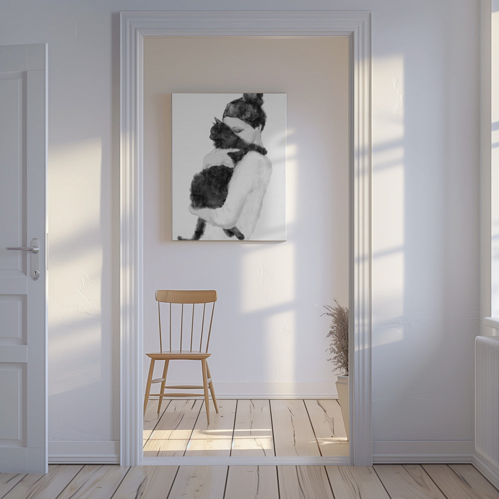 Katzenliebhaber | Leinwand