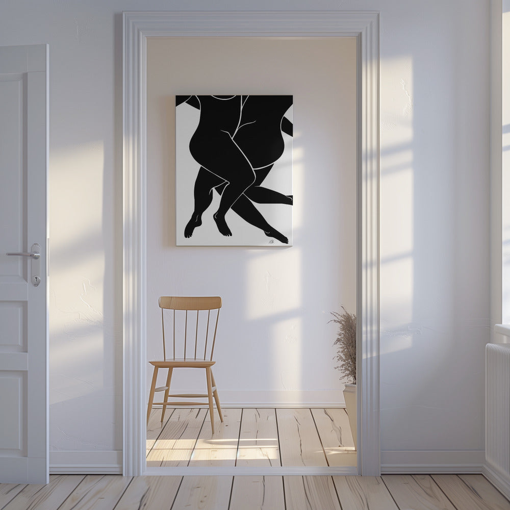 Liebhaber Schwarz | Leinwand
