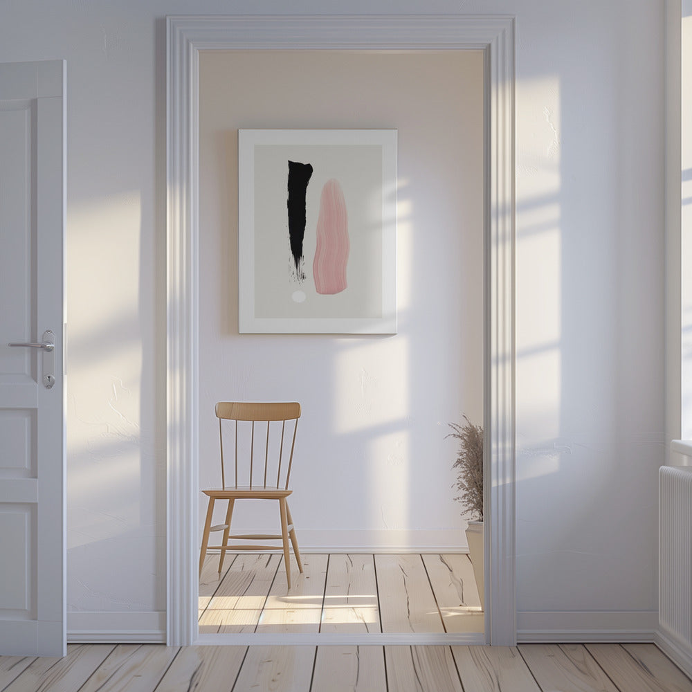 Minimalistische Pinselstriche | Leinwand