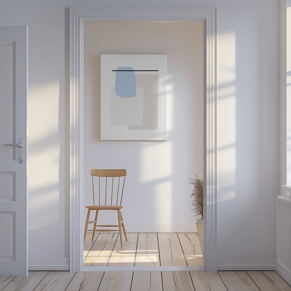 Geometrische Formen mit sanften Pastellfarben | Leinwand