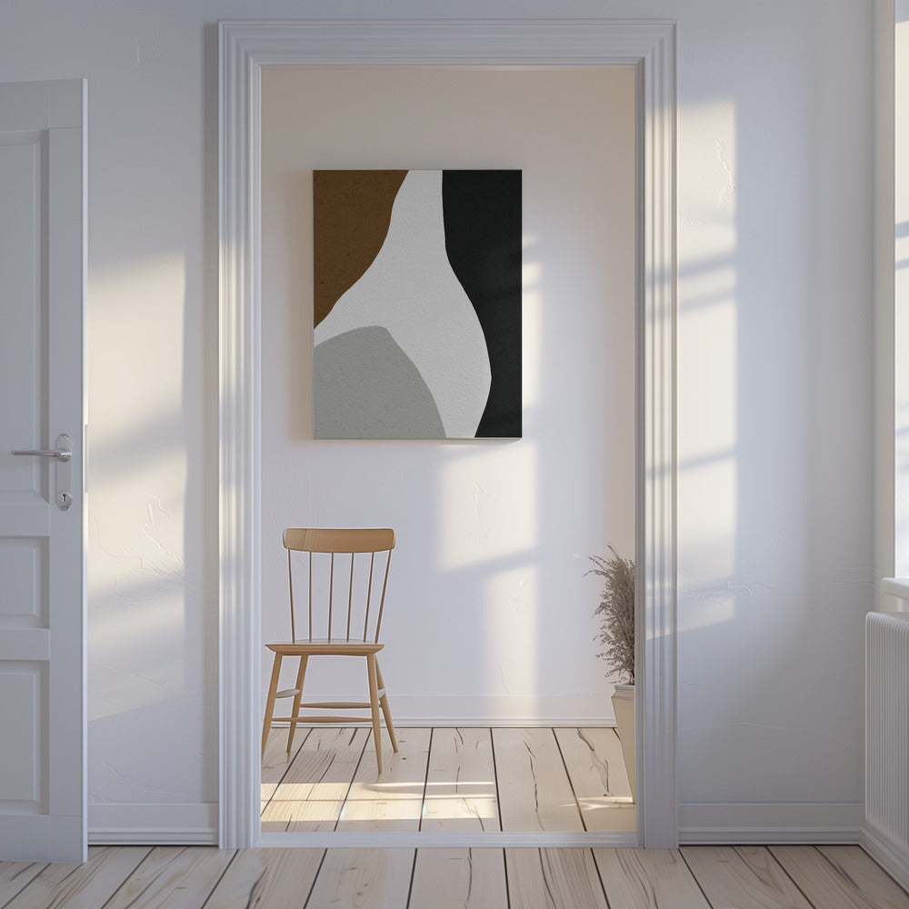 Organische Formen und eine minimalistische Farbpalette | Leinwand
