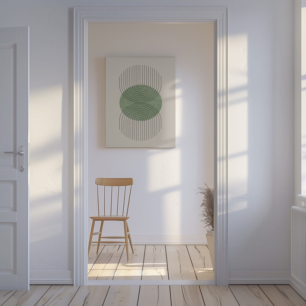 Symmetrische Wellen | Leinwand