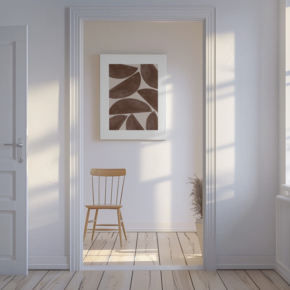 Erdige Halbmonde | Leinwand