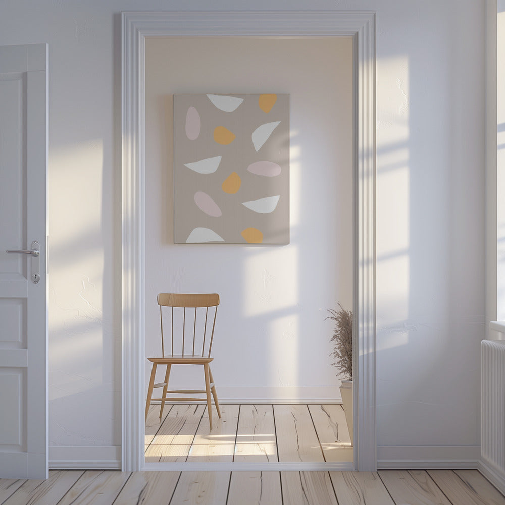 Minimalistische Pastellformen | Leinwand