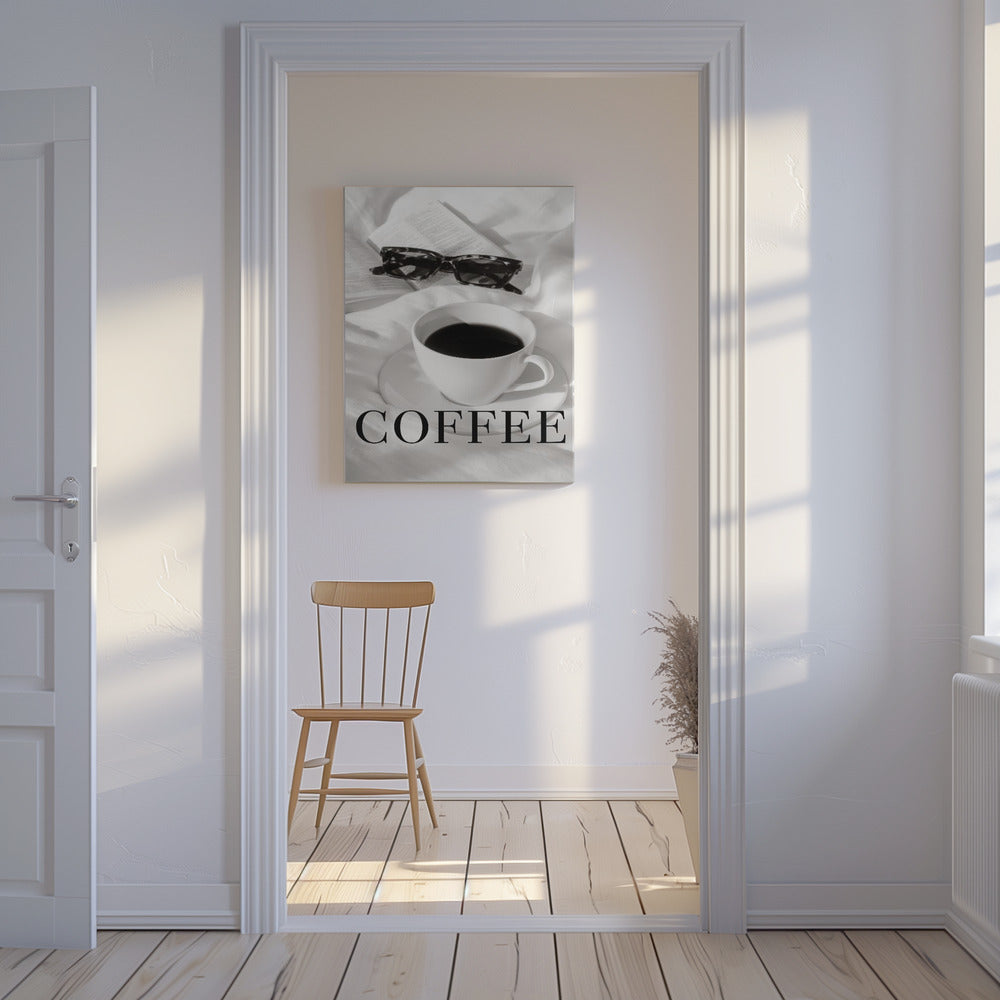 Kaffee im Bett | Leinwand