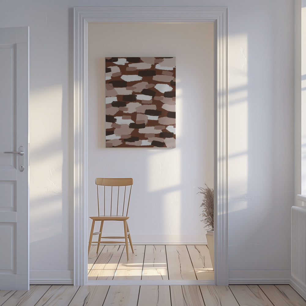 Erdige Striche | Leinwand