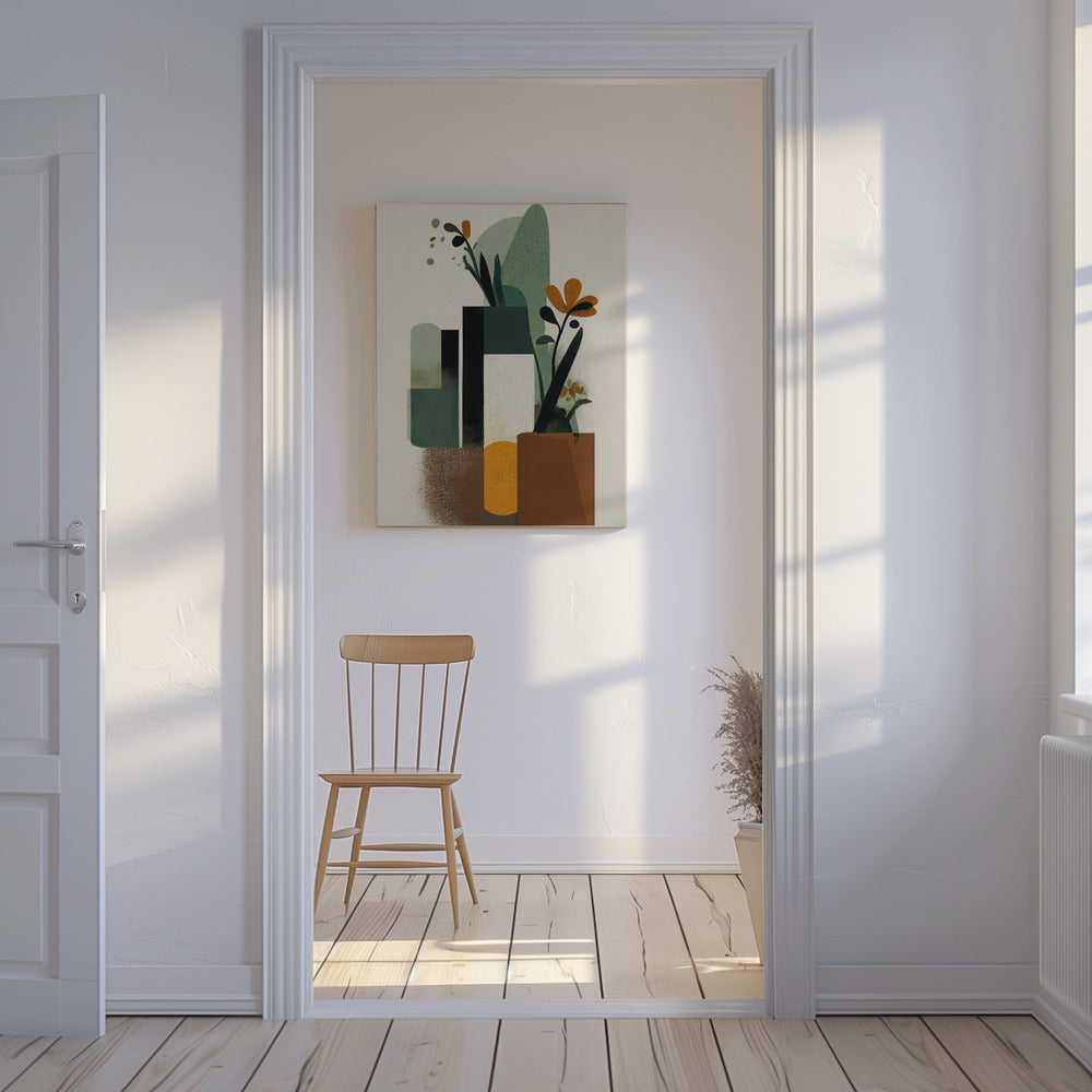 Abstrakter Gartenblick | Leinwand