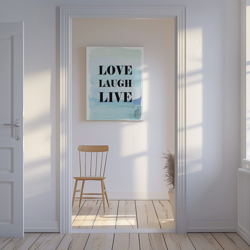 Lebe immer freudig | Leinwand