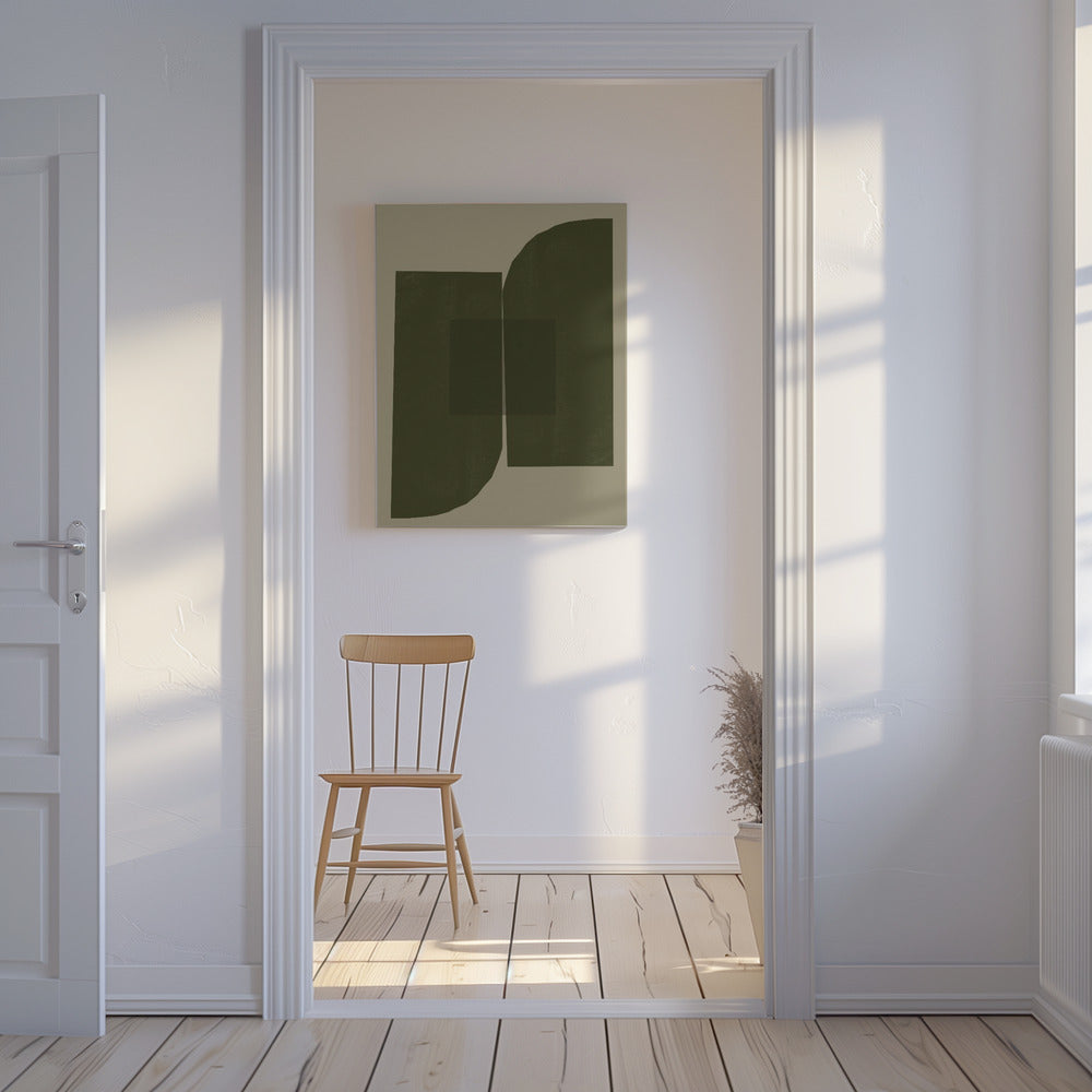 Dunkle geometrische Formen | Leinwand
