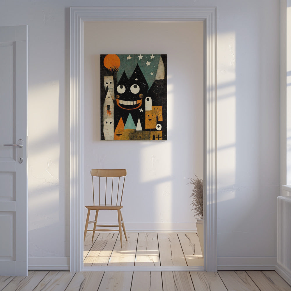 Wunderliche Nachtlandschaft | Leinwand