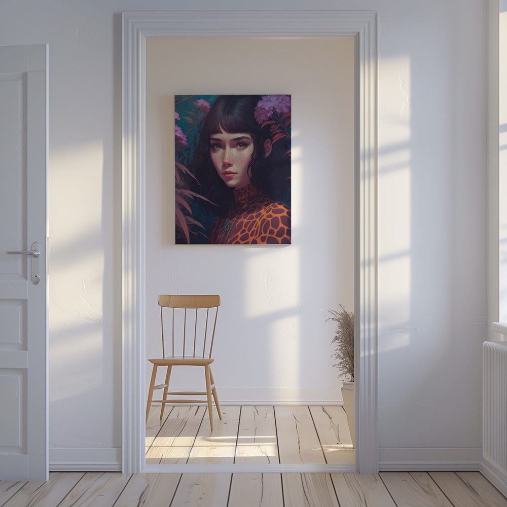 Mystischer Blütenblick | Leinwand