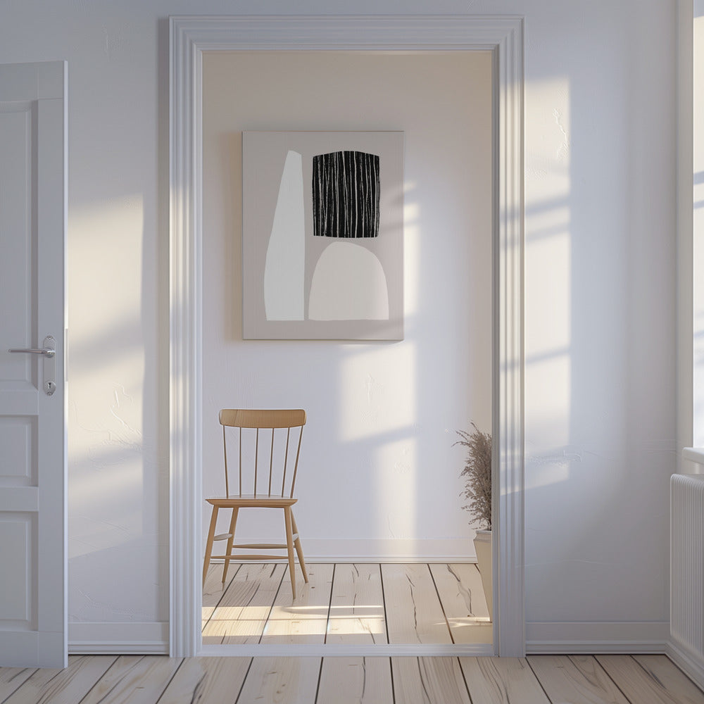 Geometric Shapes In Neutral Tones | Canvas