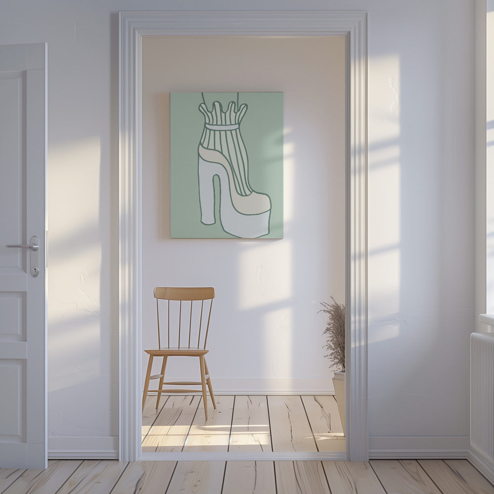 Schuh Grün | Canvas