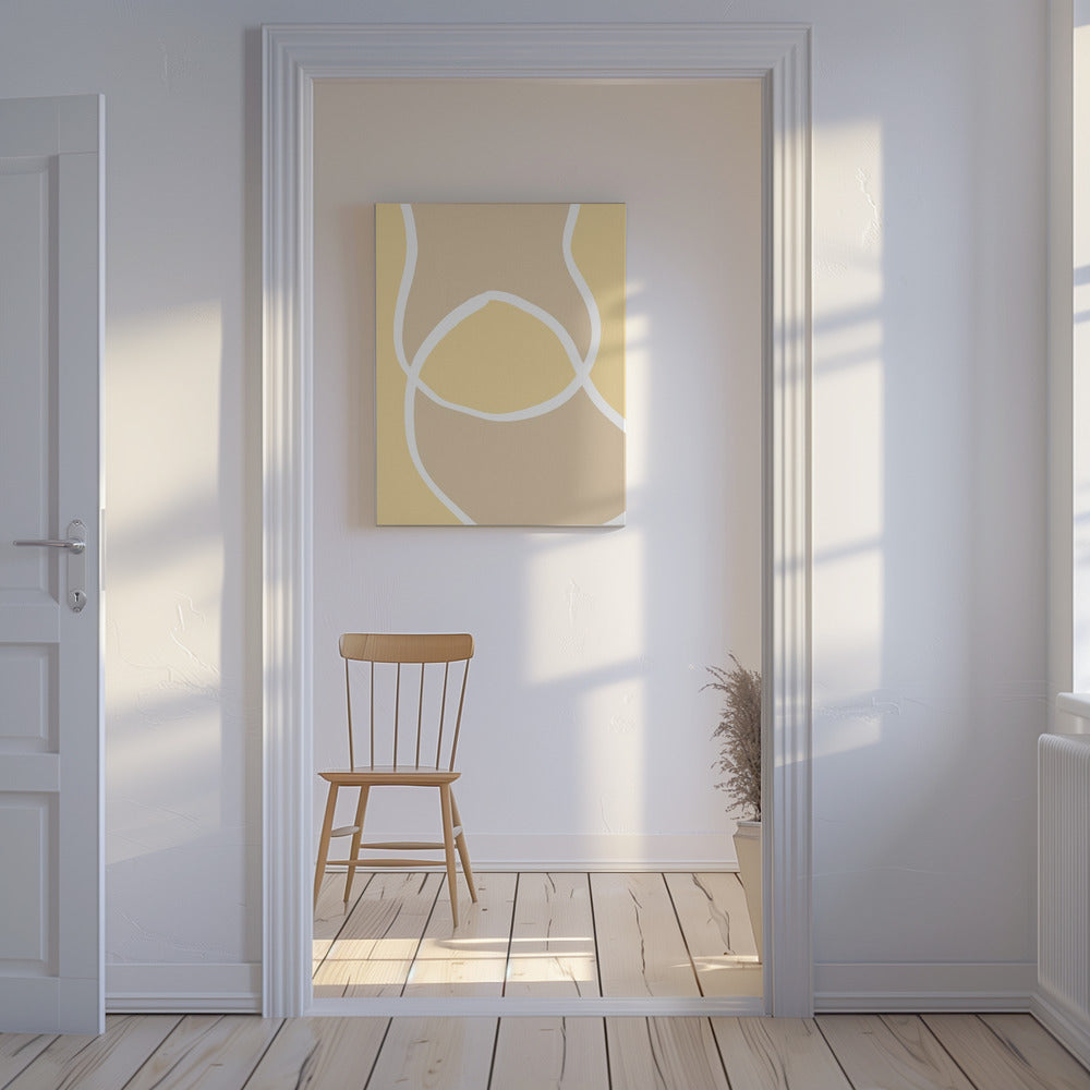 Shape 12 Yellow | Canvas
