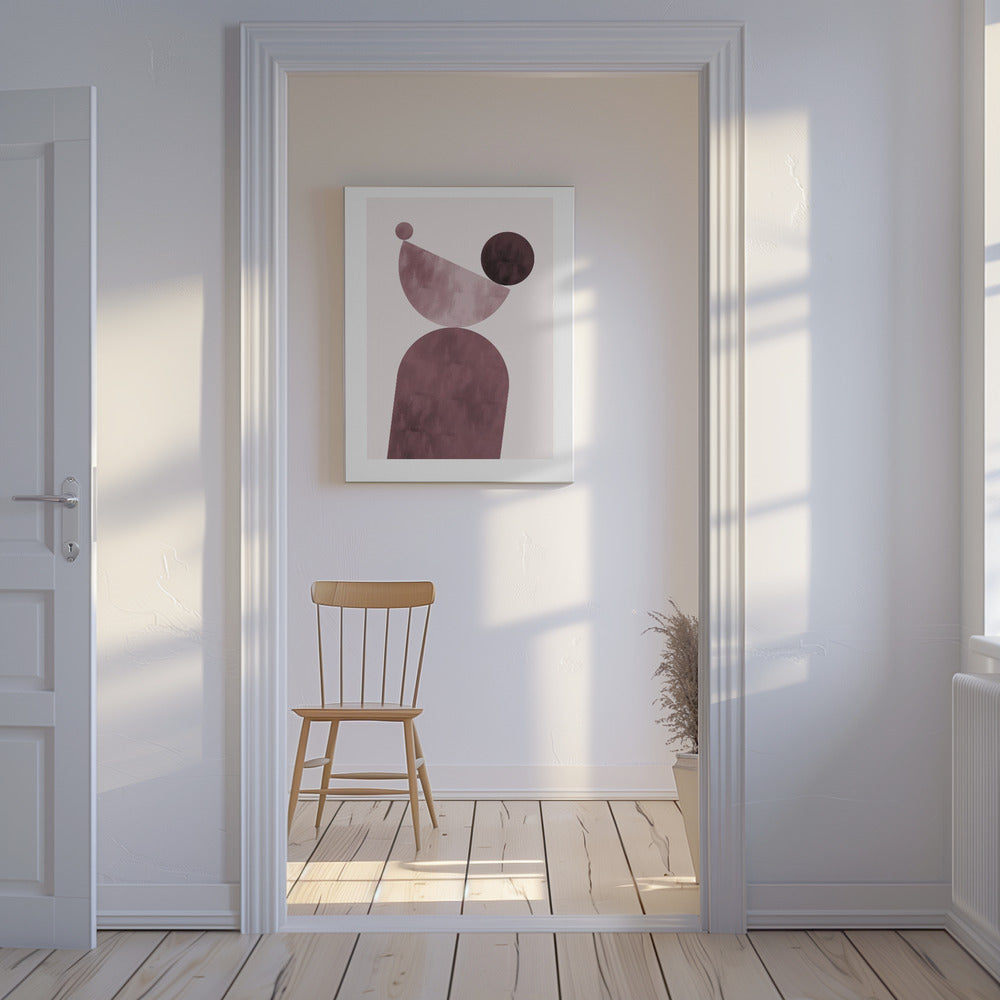 Geometrische Formen Lila | Leinwand