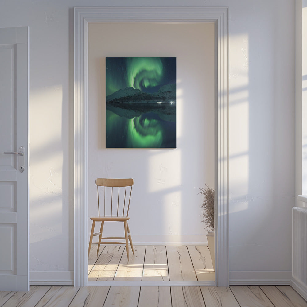 Reflektierende Fee vertikal | Leinwand