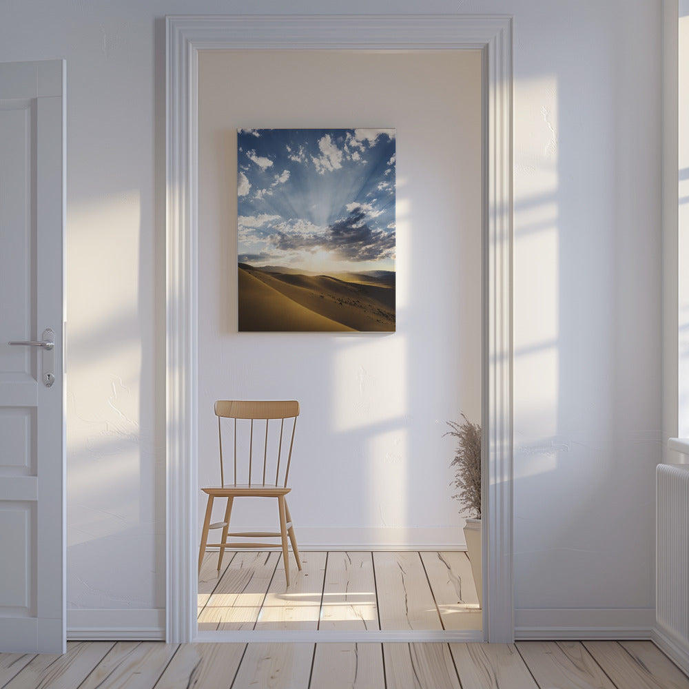 Wüstenstrahlen | Leinwand
