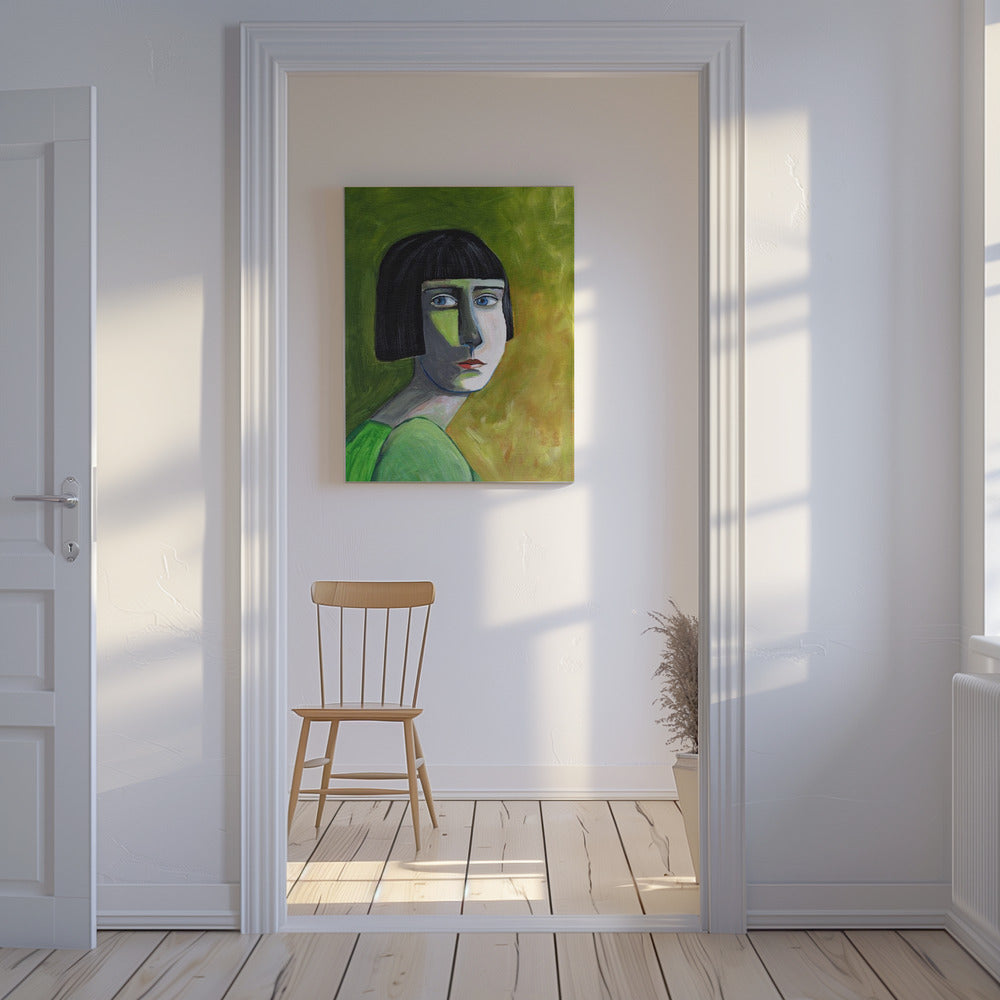 Dame mit dem Blick | Leinwand