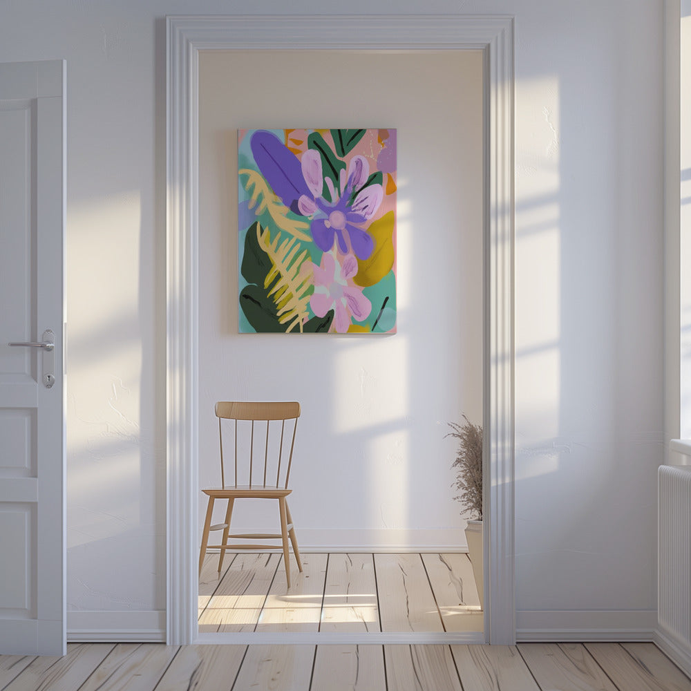 Floral Whimsy Burst | Leinwand