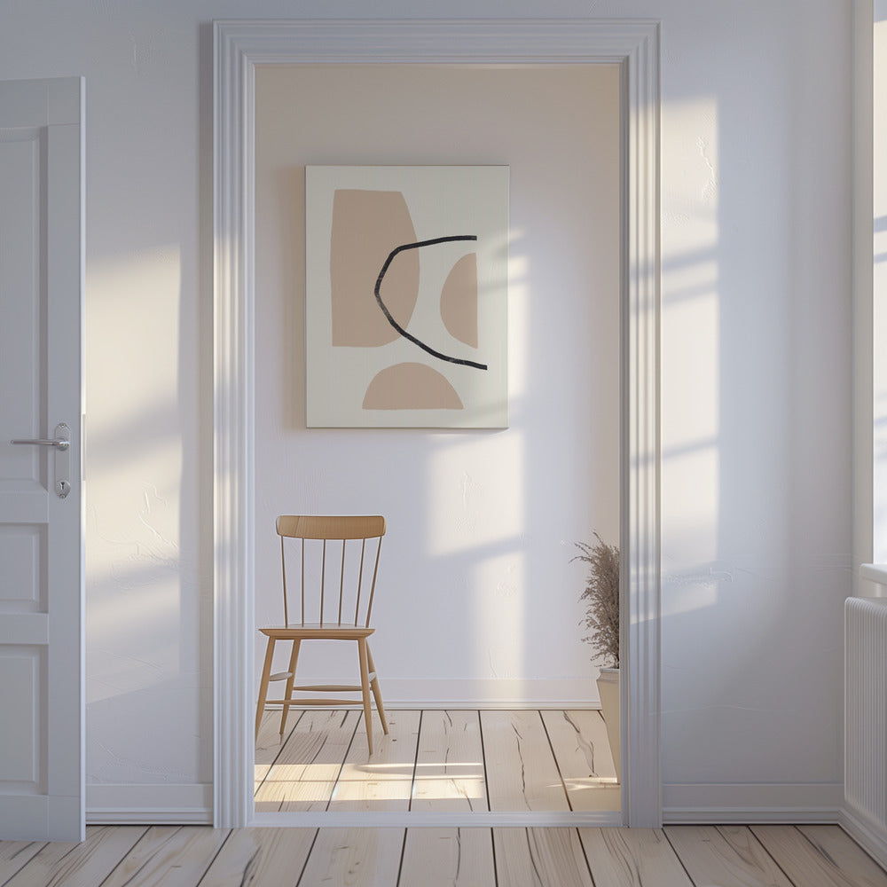 Stilvolle geometrische Komposition | Leinwand