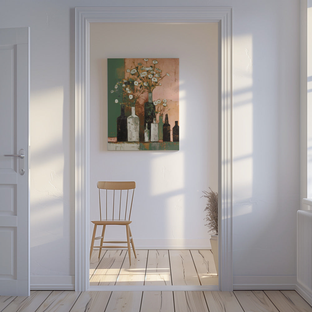 Blühende Vasen | Leinwand