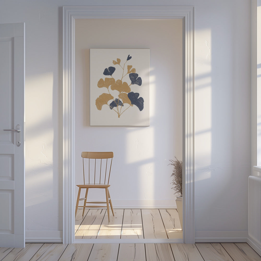 Golden Ginko | Canvas