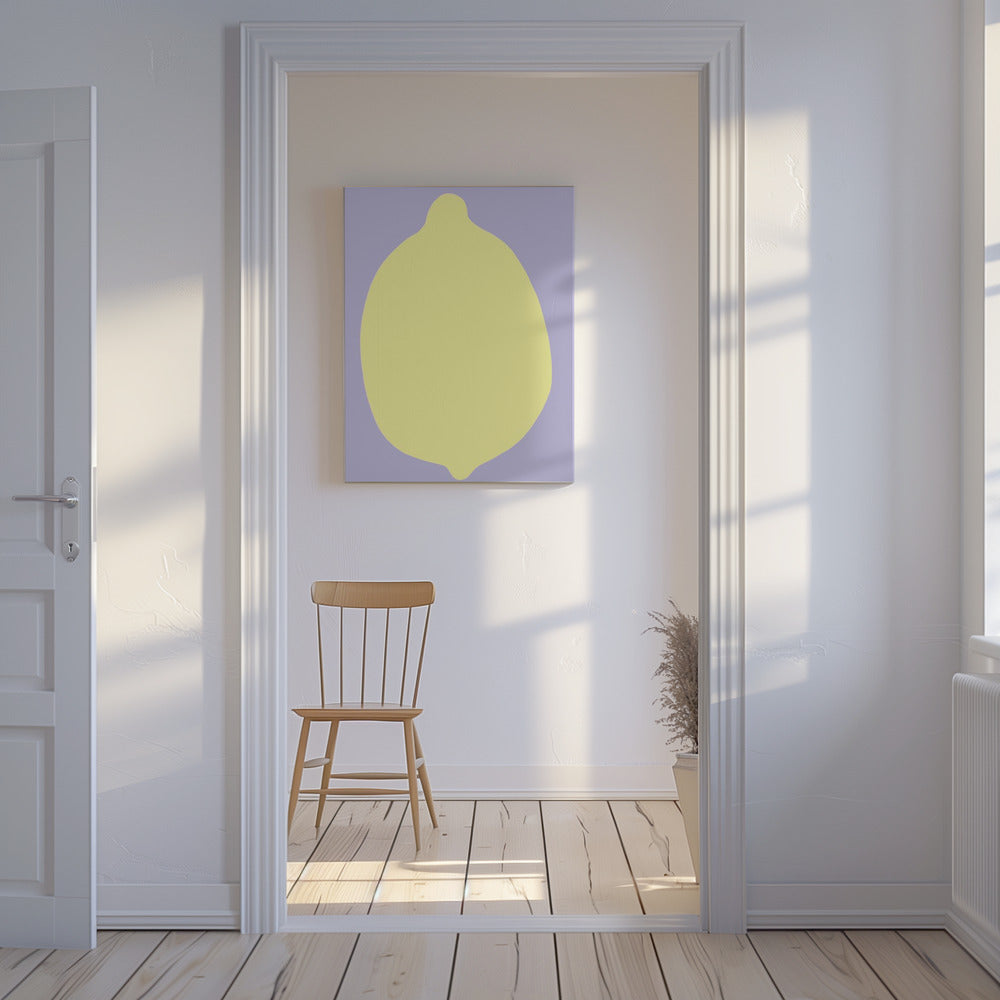 Lemon on Lavender | Canvas