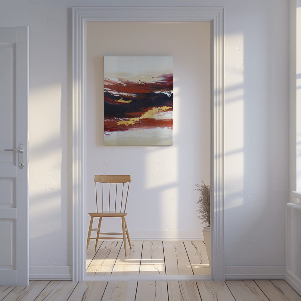 Abstrakter Sonnenuntergang 3 | Leinwand