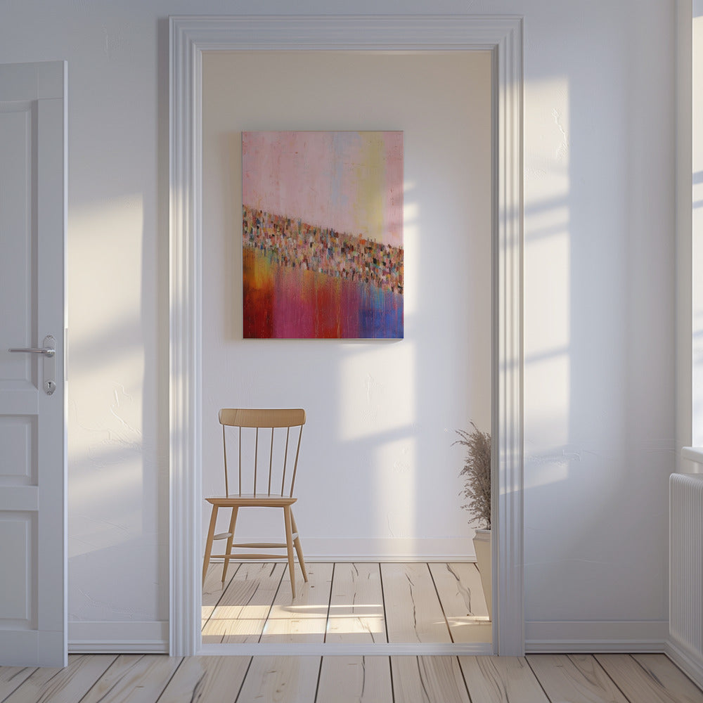 Bunte Kaskade | Leinwand