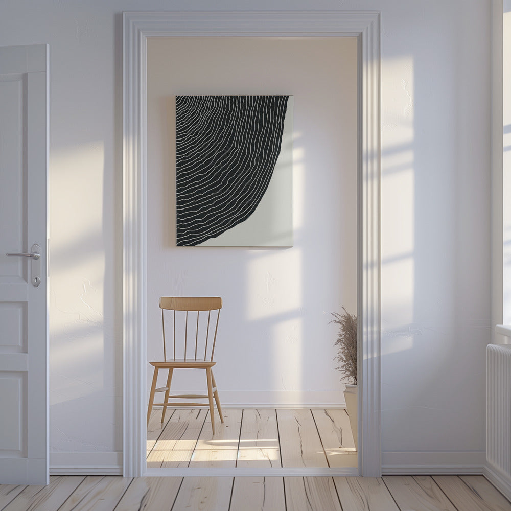 Minimalistisches Liniendesign #1 | Leinwand