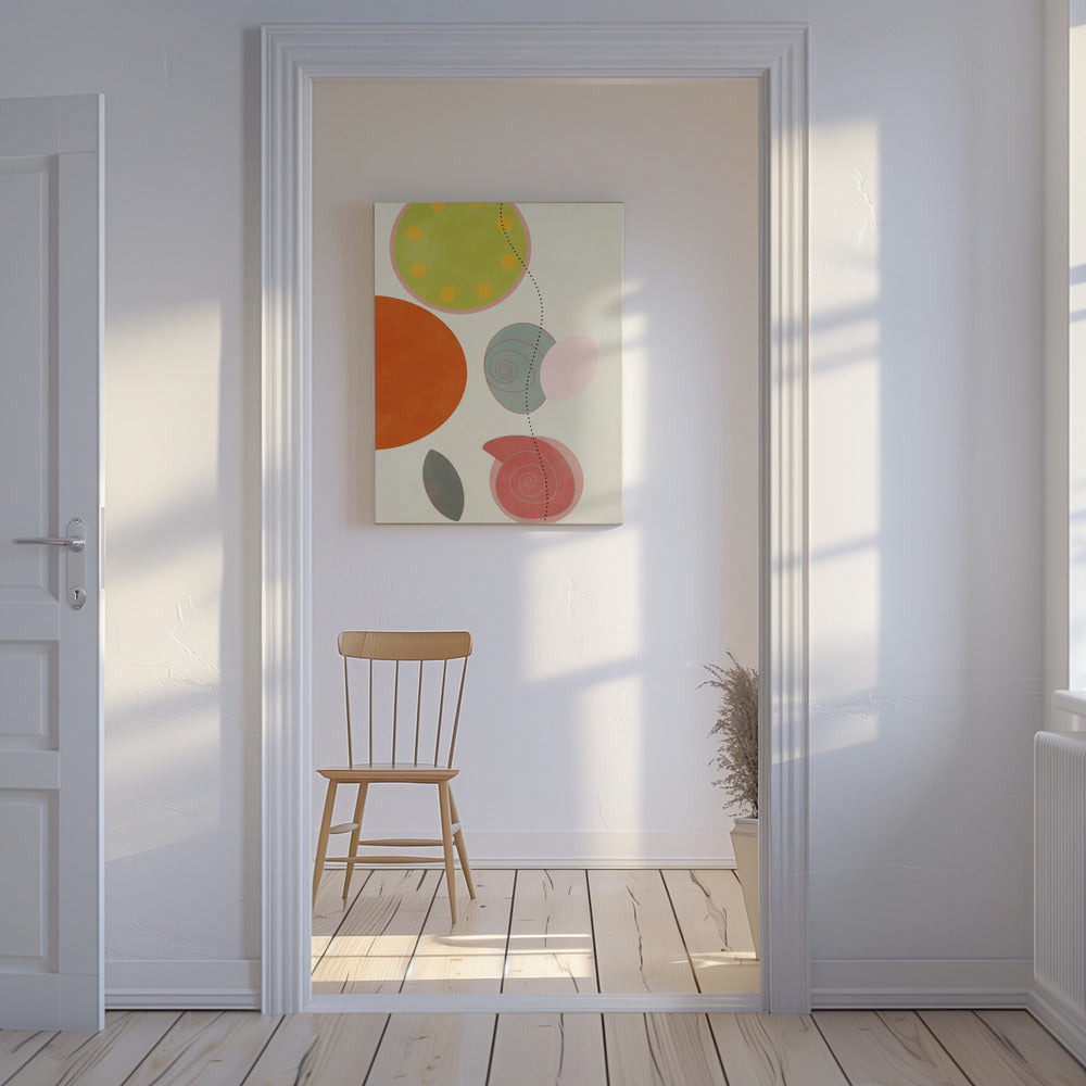 Freundliche Farben Hilma 1 | Leinwand