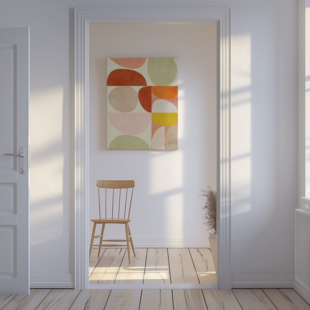 Pastellgeometrie | Leinwand