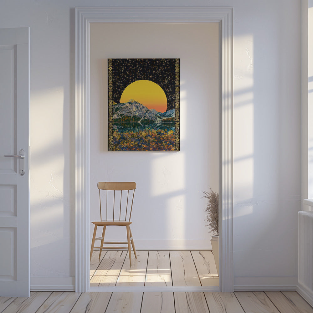 Mond & Sterne | Leinwand