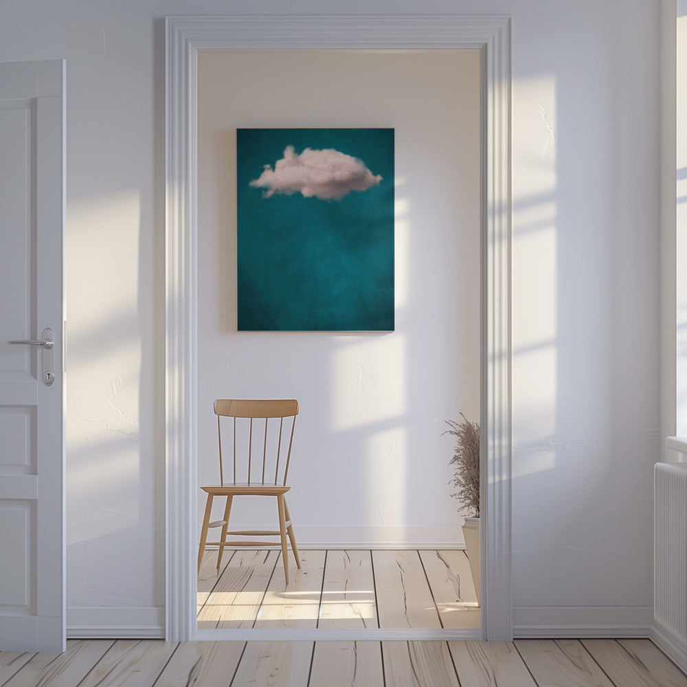 Blaugrün / Blush Cloud Nr. 1 | Leinwand