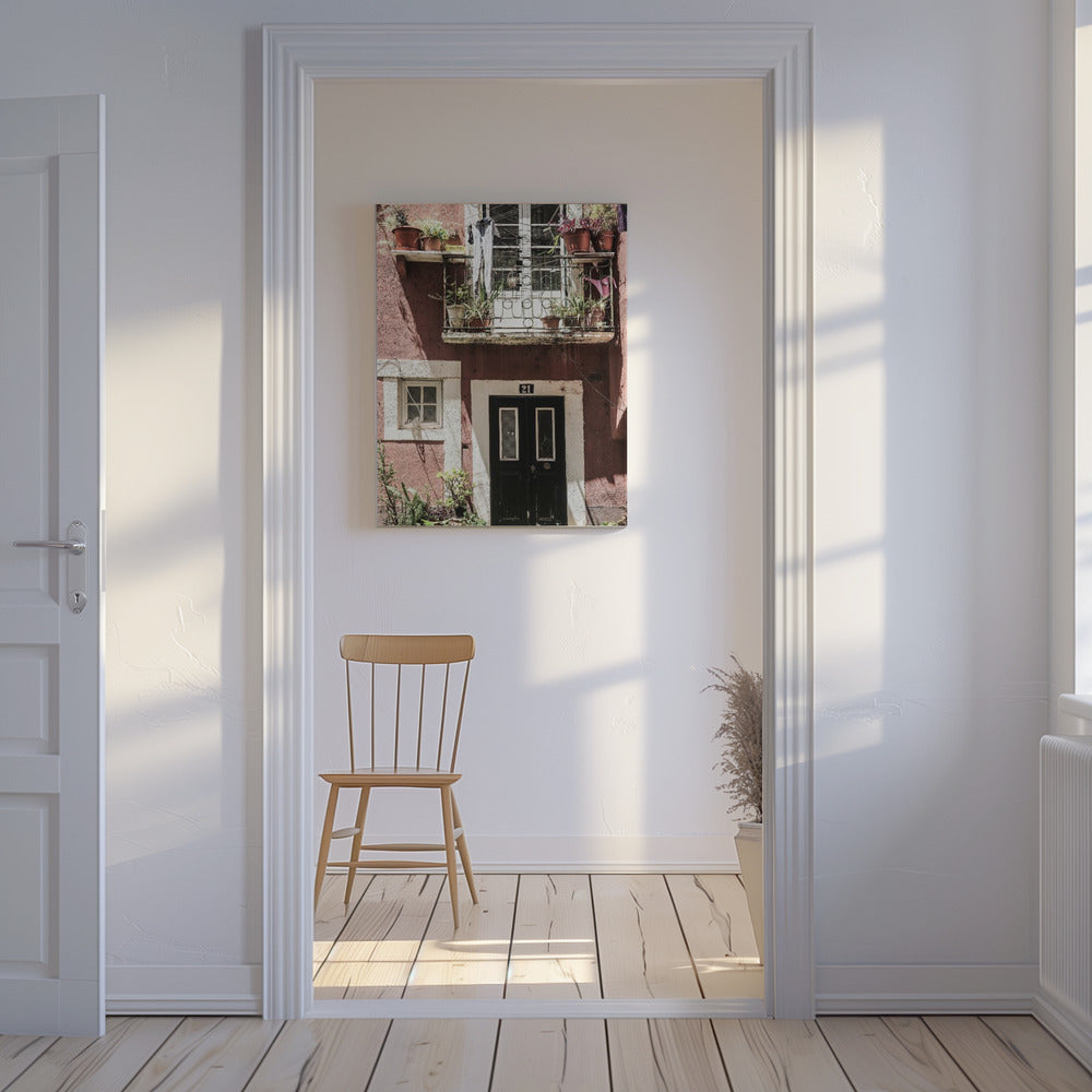 Charming Balcony Scene | Canvas
