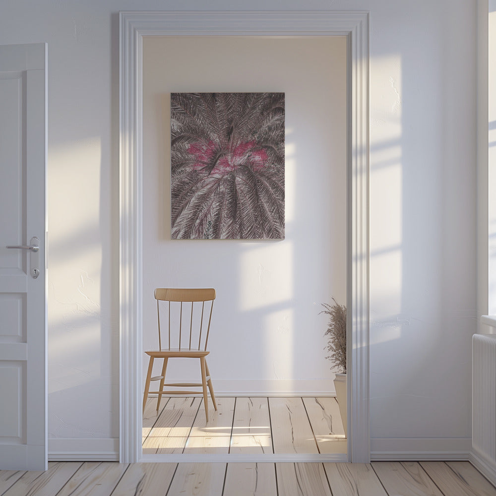 Vivid Portrayal Of Palm Leaves | Canvas