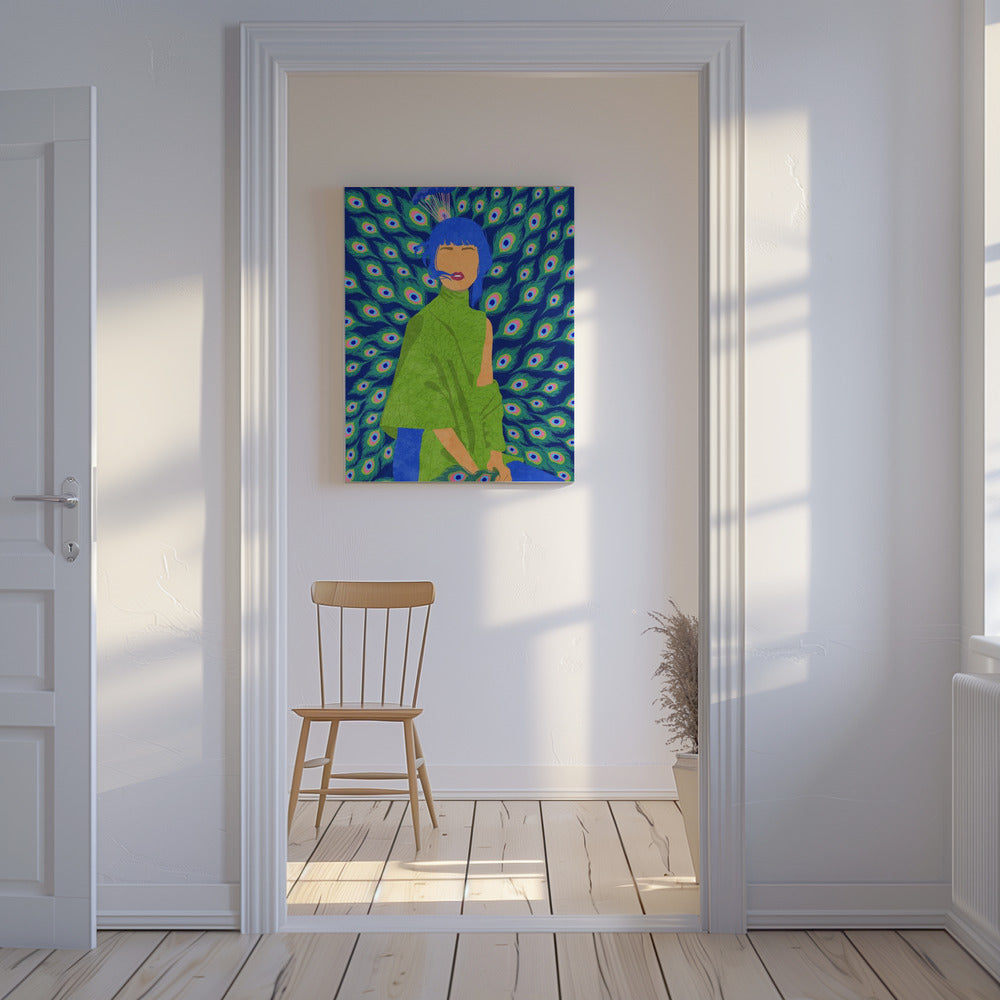 Pfauenfrau | Leinwand