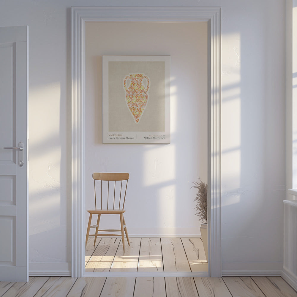 Verziertes Vasendesign | Leinwand