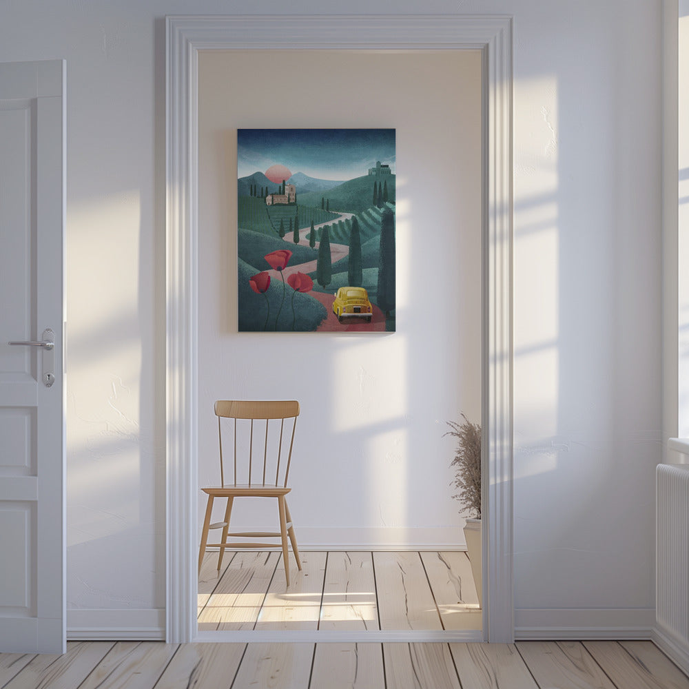 Sonnenuntergangsreise | Leinwand