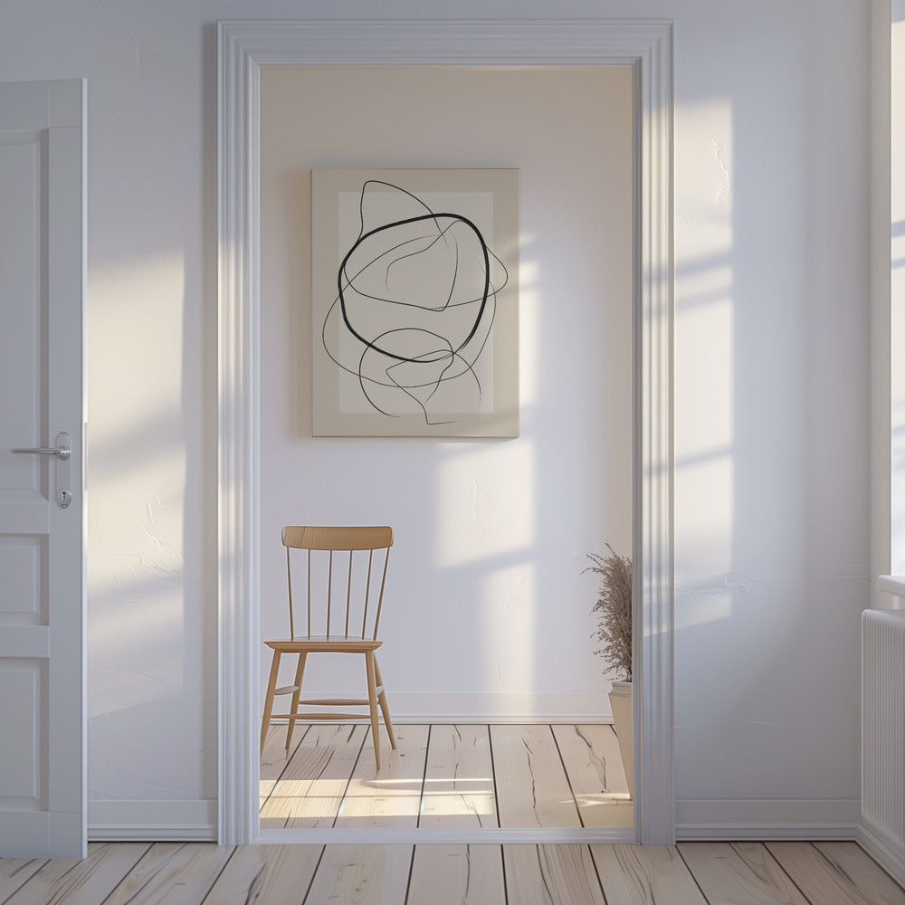 Soft Abstract Lines Art | Canvas